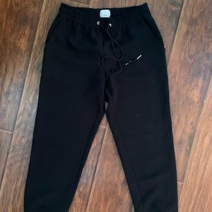 Black dress pant joggers